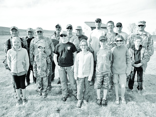 Annual spring duck hunt participants and mentors