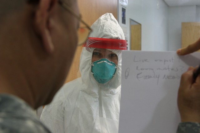 Brian Allgood Army Community Hospital Trains for Simulated Ebola Case