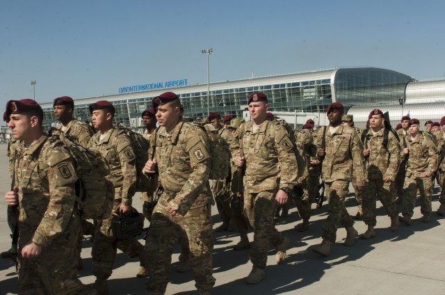 173rd Airborne arrives in Ukraine for Fearless Guardian
