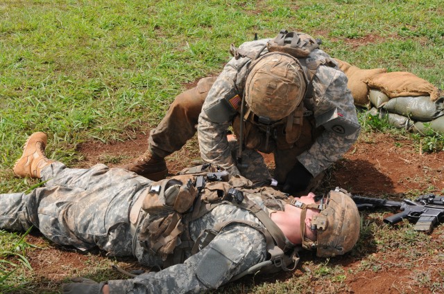 Aiding the casualty