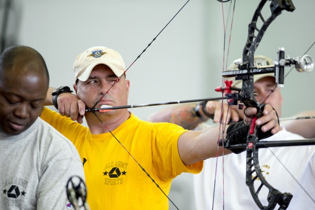 Reservist locks onto target during Army Trials for gold