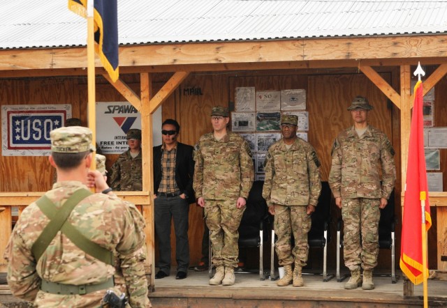 Strike's transfer of authority ceremony
