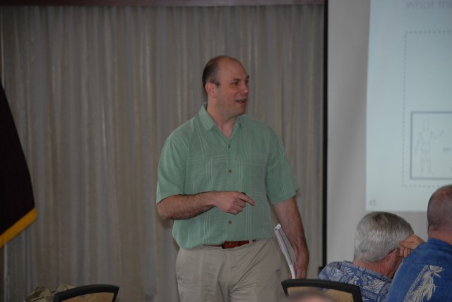 Sgt. 1st Class Michael Winter facilitates Arbinger Training