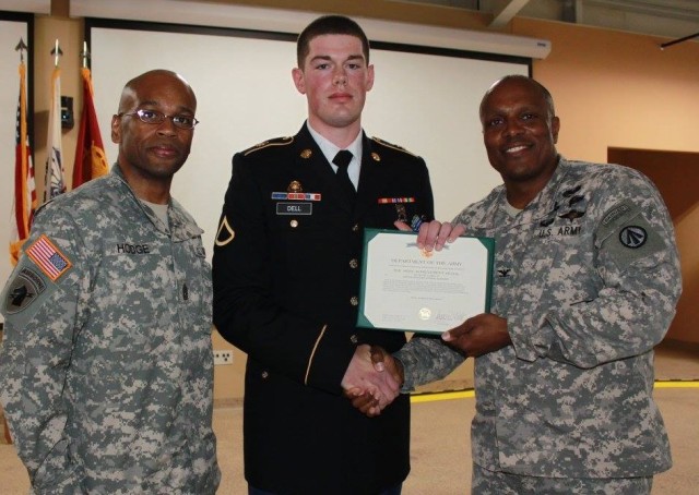 Pfc. David Dell named 597th Trans. Bde. Soldier of the Year