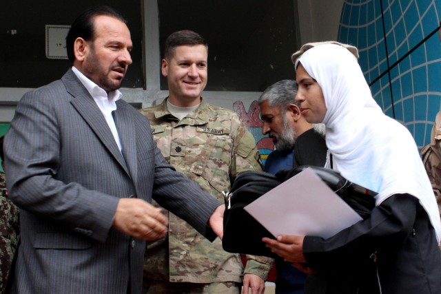 U.S. military, local Afghan leaders celebrate education