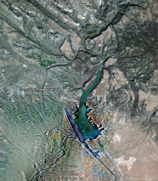 Aerial view of Cochiti Lake