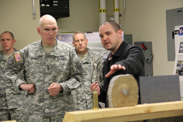 Army Test Center showcases automotive and ammunition test capability to Army DAS