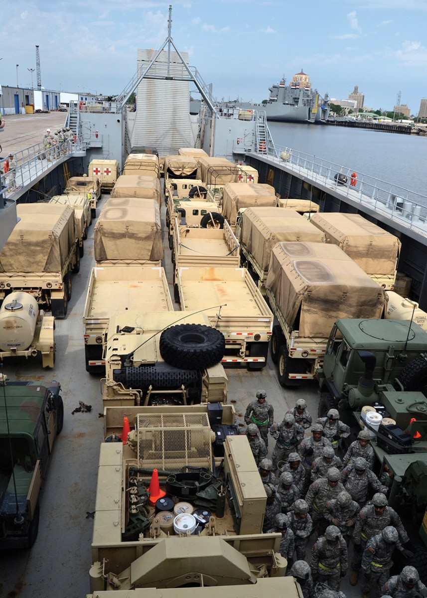 Ground Soldiers take to sea, provide expeditionary sustainment ...