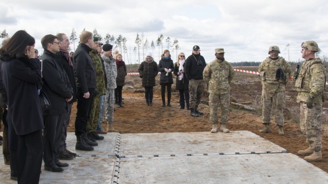 US tanks shoot for the first time in Estonia during live-fire demonstration