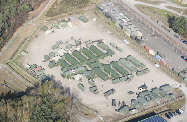 Sky view of the hospital