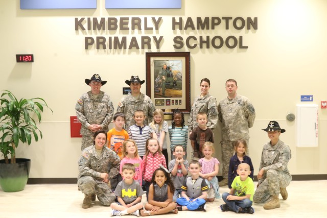 Paratroopers celebrate the last day of the Month of the Military Child