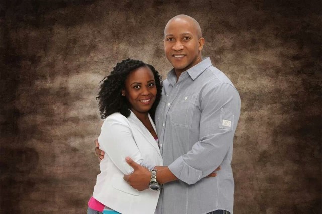 Cpt. Kiana L. Jones and Duwayne Jones