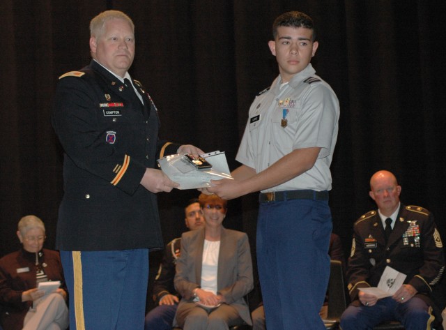 Buena High School cadets honored during JROTC change of command