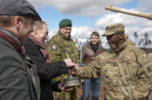 First US M1 Abram tank round fired in Estonia