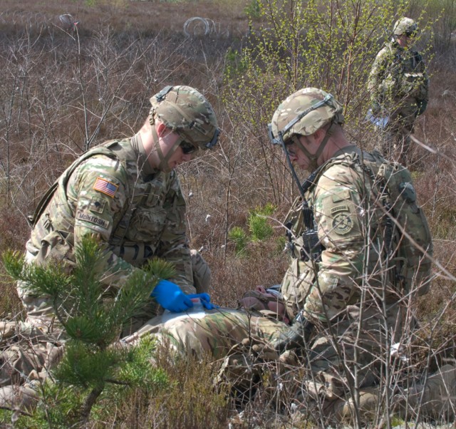 Team Eagle practices squad movements