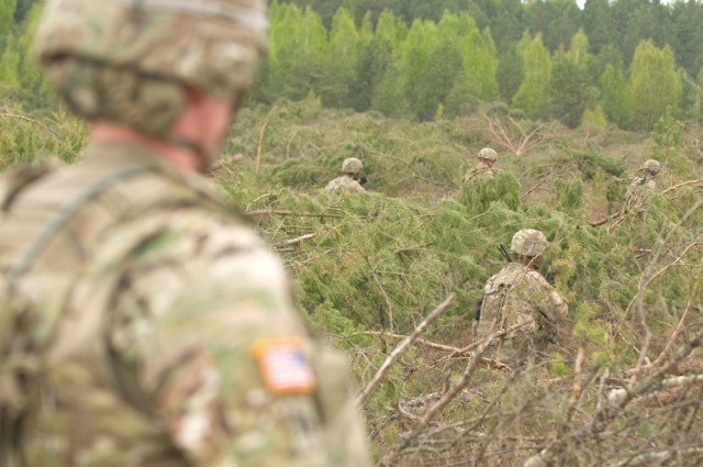 Infantry on the ground, on the move