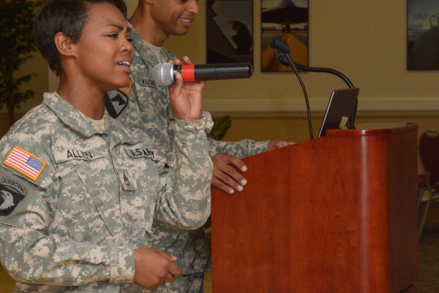 Chaplain speaks at 80th Training Command Prayer Breakfast, give God all nothing