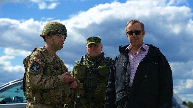 Estonia President visits Soldiers during Operation Siil