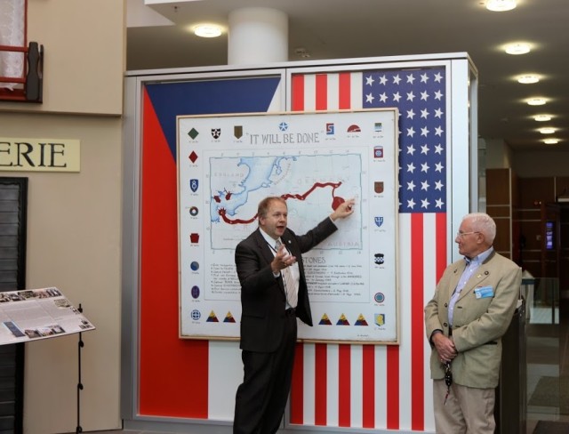 Static display commemorating Pilzn Liberation unveiled in Wiesbaden