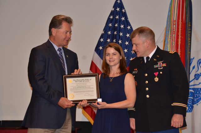Aviator's spouse receives Lady of Loretto award