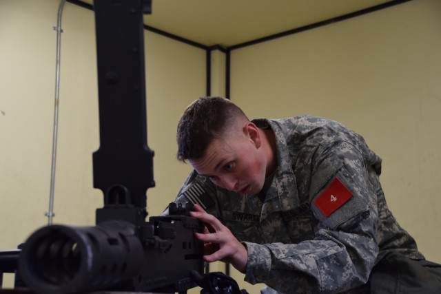 Machine gun assembly shows confident, competent Soldier
