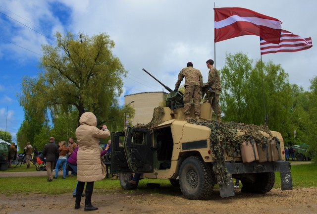 Soldiers Celebrate Gauja Day in Latvia