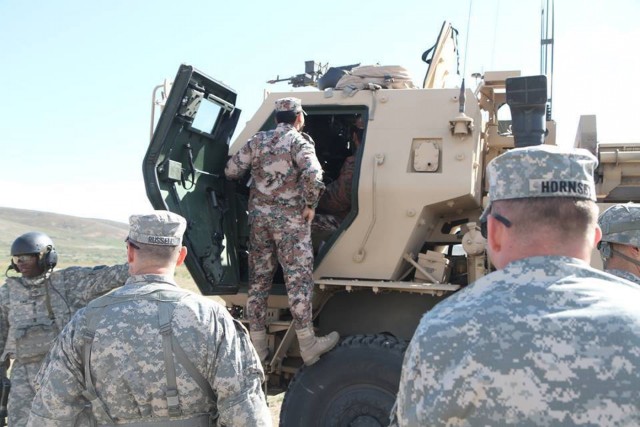 Jordanian Armed Forces visits 17th Field Artillery Brigade