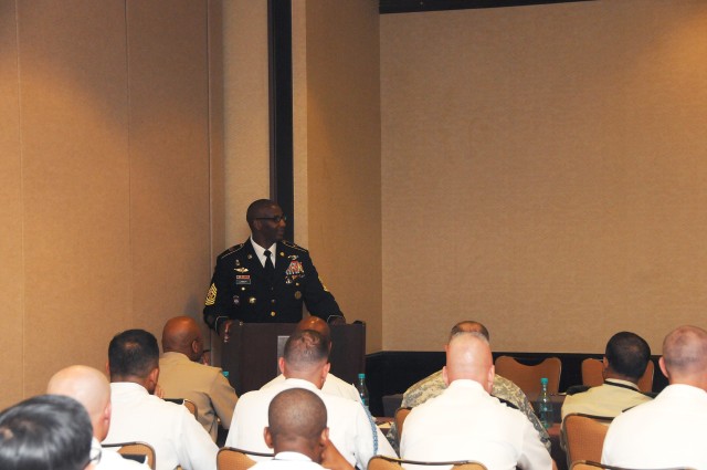U.S. Army Pacific senior enlisted advisor speaks to regional partners