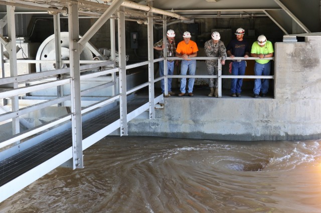 Eufaula Lake Dam catwalk