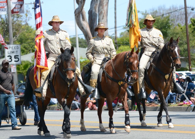 Soldiers of the 11th ACR Horse Detachment at the 56th Annual Torrance Armed Forces Day Parade