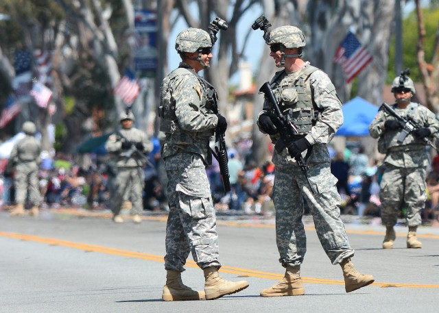 11th Armored Cavalry Regiment Soldiers in 2015 Torrance Armed Forces Day Parade