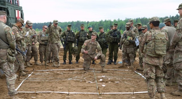 Team Eagle conducts combined arms live-fire exercise