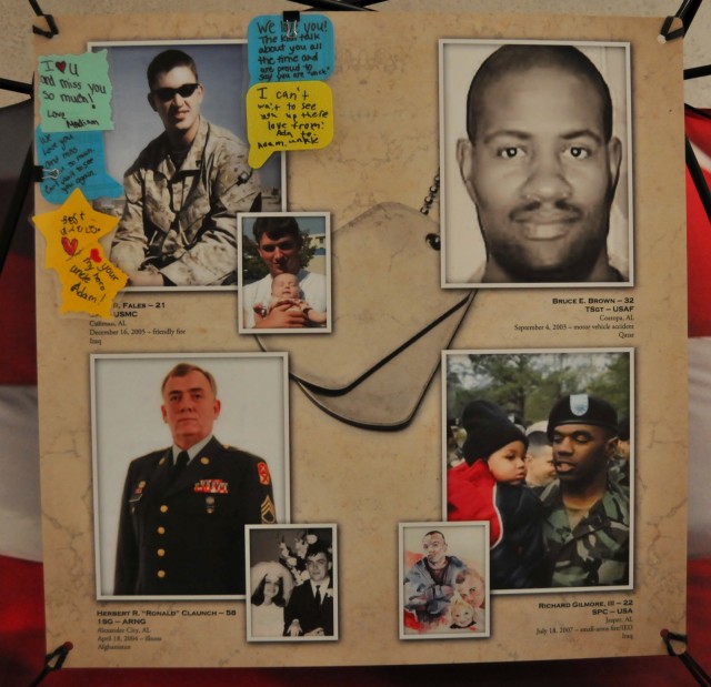 Images of Alabama's fallen heroes on display