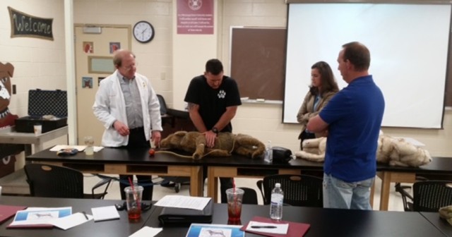 Military K9 handlers get lifesaving training