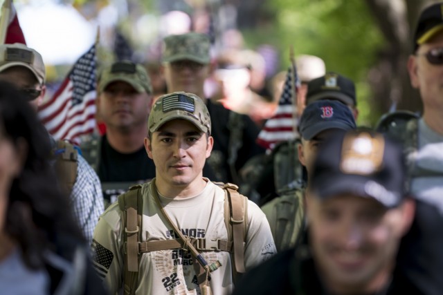 Chicago ruck march held in honor of struggling veterans