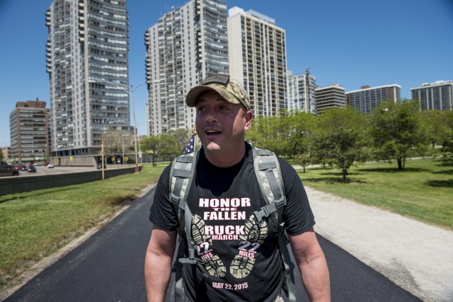 Chicago ruck march held in honor of struggling veterans