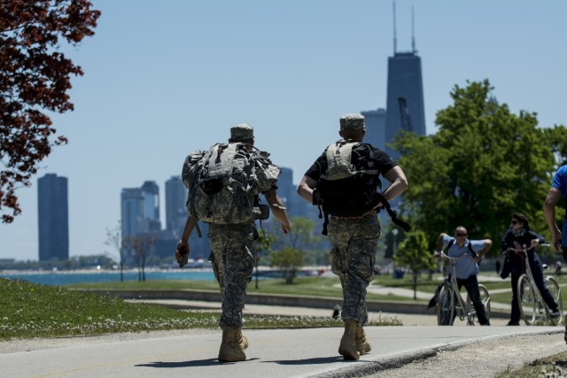 Chicago ruck march held in honor of struggling veterans