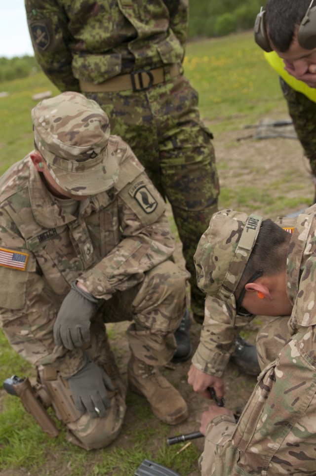 US Troops, EDF enjoy friendly competition