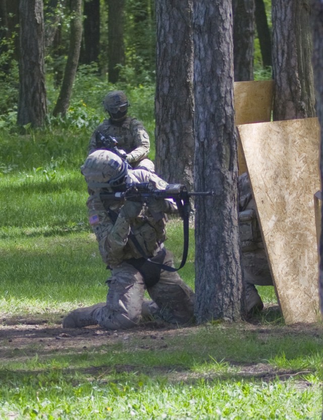 Team Eagle participate in force on force competition