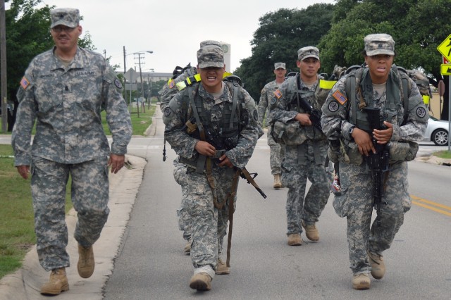 'Thunder' Squadron Troopers build camaraderie, morale through 25-mile ruck march