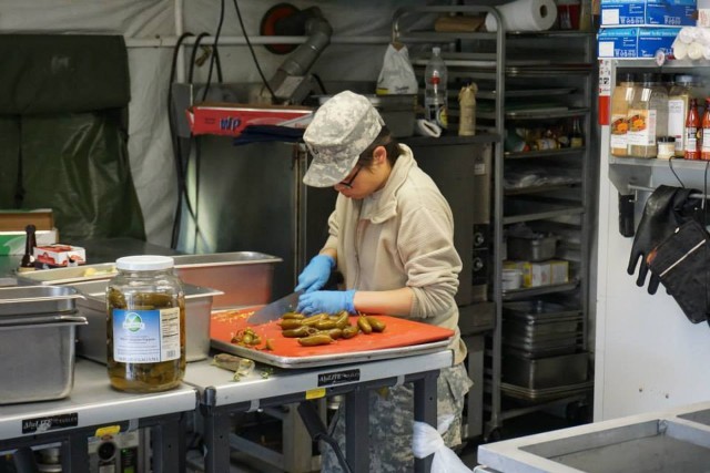 Food preparation at the 212th CSH