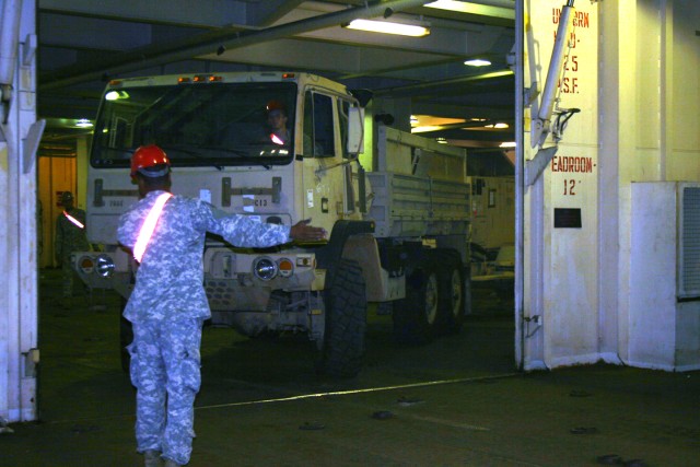 599th Trans discharges Pathways cargo after five months of travel