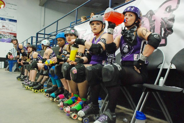 Rollergirls bench