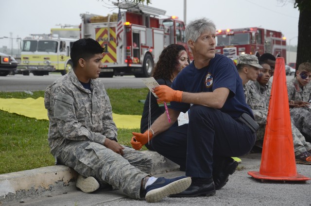 Full-scale exercise simulates tornado touchdown on post