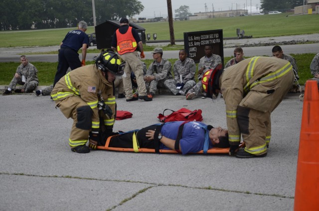 Full-scale exercise simulates tornado touchdown on post
