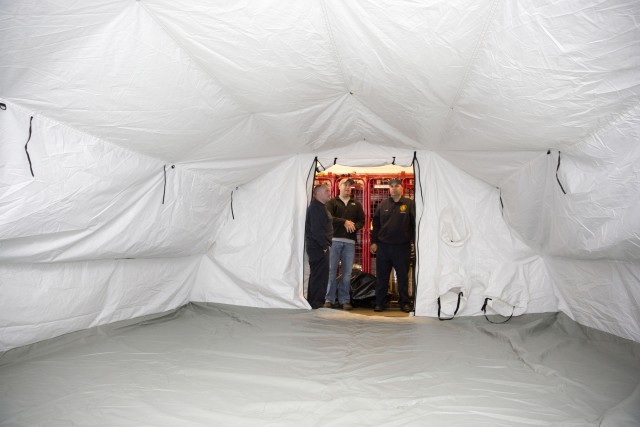 New power-generated tents boost JBM-HH emergency response capability