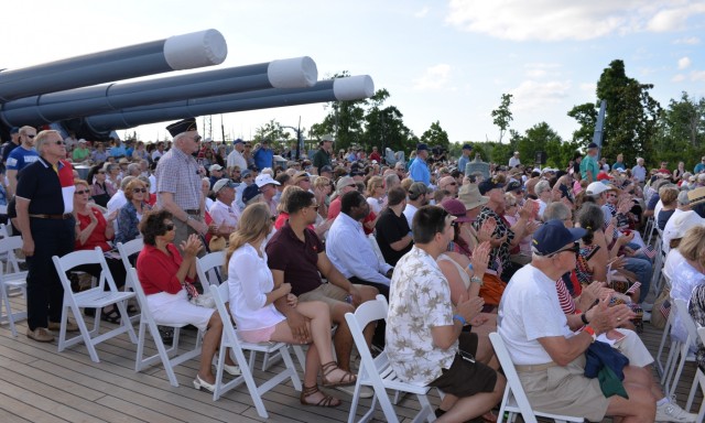 NC Guard Maj. Gen. Lusk honors veterans at Battleship North Carolina on Memorial Day