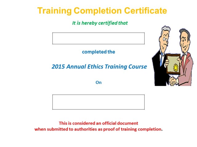 2015 Ethics Training Slides