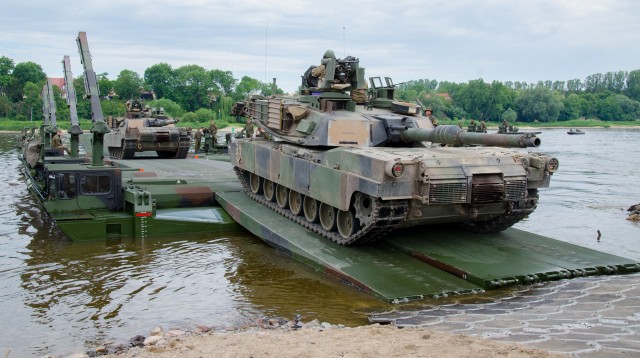 Multinational units conduct assault river crossing operations