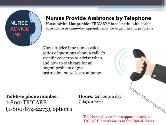 TRICARE Nurse Advice Line available anytime, anywhere